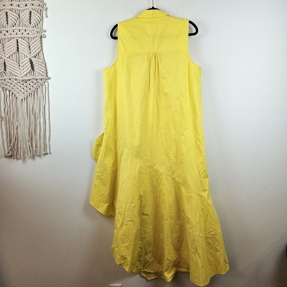 Anthropologie Maeve Sleeveless Buttondown Asymmetrical Ruffle-Hem Dress XL NWT - Picture 9 of 9